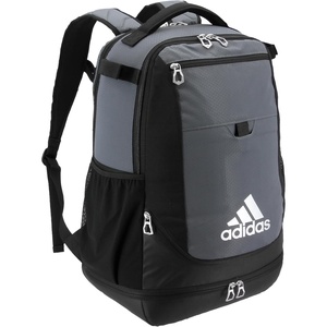 adidas Utility XL Baseball Backpack – Helmet, Shoes, Bat Storage, 34L(Onix Grey)
