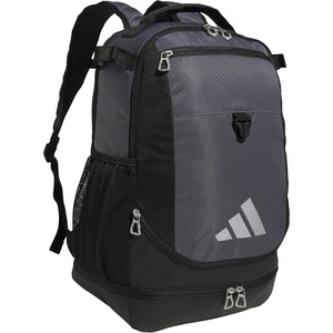 adidas Utility XL Baseball Backpack – Helmet, Shoes, Bat Storage, 34L(Onix Grey/Black)