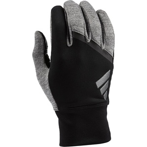 adidas Winter Performance VELOCITY Running Reflective Gloves, Black/Gray(Black/Gray)