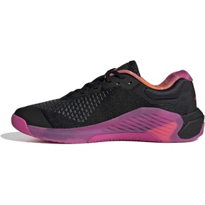 adidas Womens Dropset 4 Training Sneakers Shoes – White(Black/Semi Lucid Fuchsia/Tangerine)