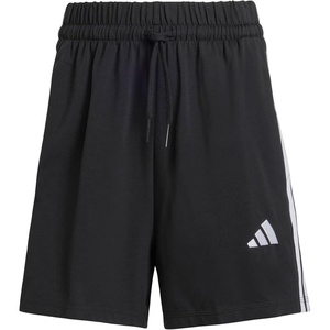 adidas Women’s Essentials 3-Stripes Cotton Shorts(Black / White)