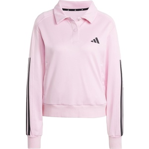 adidas Women’s Iconic 3-stripes Snap Track Top(True Pink/True Pink)