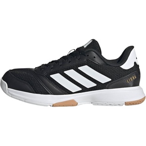 adidas Womens Ligra 8 Indoor Shoes(Core Black Cloud White Cloud White)