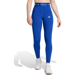 adidas Women’s Techfit Stash Pocket Full-Length Leggings(Team Royal Blue)