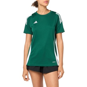 adidas Womens Tiro 24 Jersey(Team Dark Green/White)