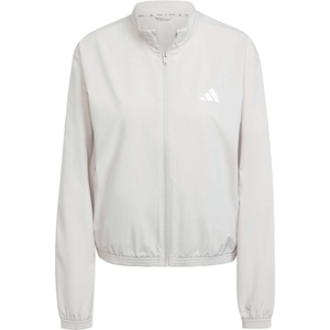 adidas Women’s Train Essentials 3-Stripes Woven Warm Up Jacket(Wonalu/White)