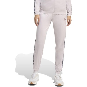 adidas Women’s Tricot 3-Stripes Leopard Printed Track Pants(Ice Purple/Multicolor)