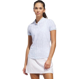 adidas Women’s ULTIMATE365 Jacquard Climacool Polo Shirt(Crystal Sky)