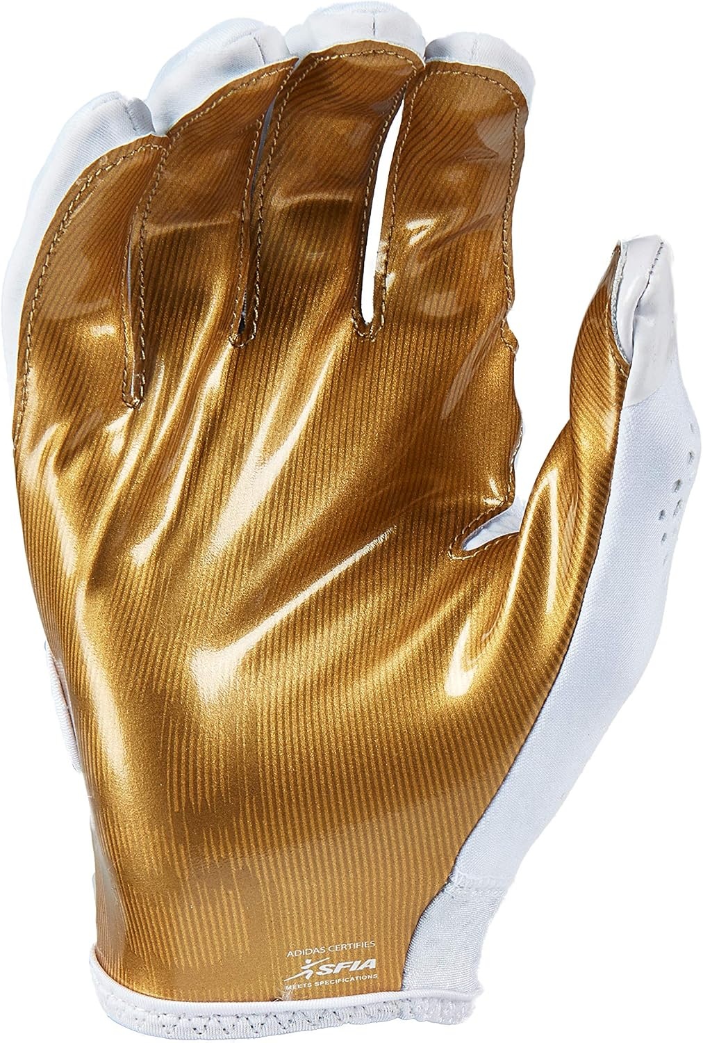 image:imageAdidas Adizero 11 Adult Football Receiver Glove Multiple Colors amp SizesWhiteMetallic Gold
