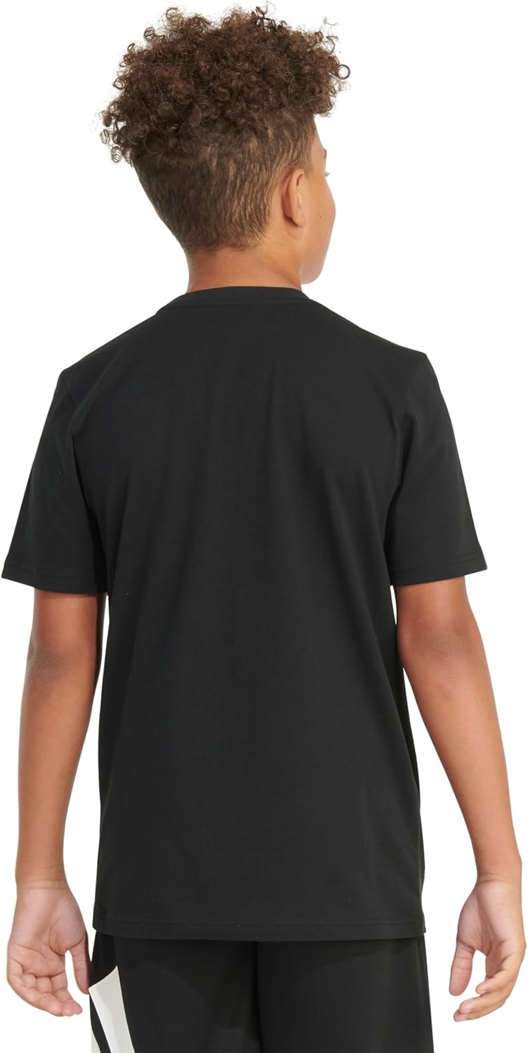 image:imageAdidas Boys Short Sleeve TShirt Sports Graphic Tee ShirtBlack Football Graphic