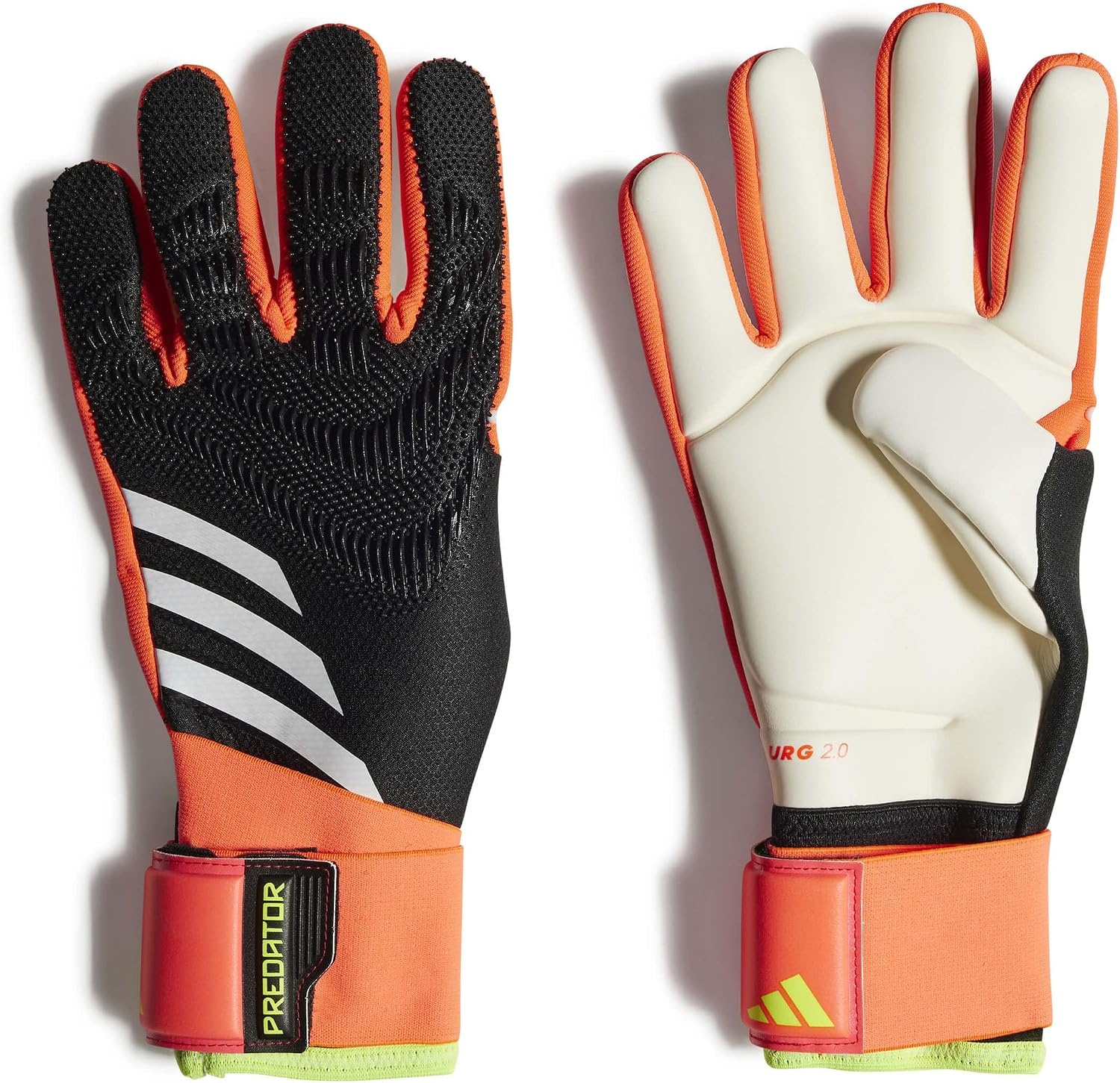 image:imageAdidas Competition Predator Goalie GlovesBlackSolar RedSolar Yellow