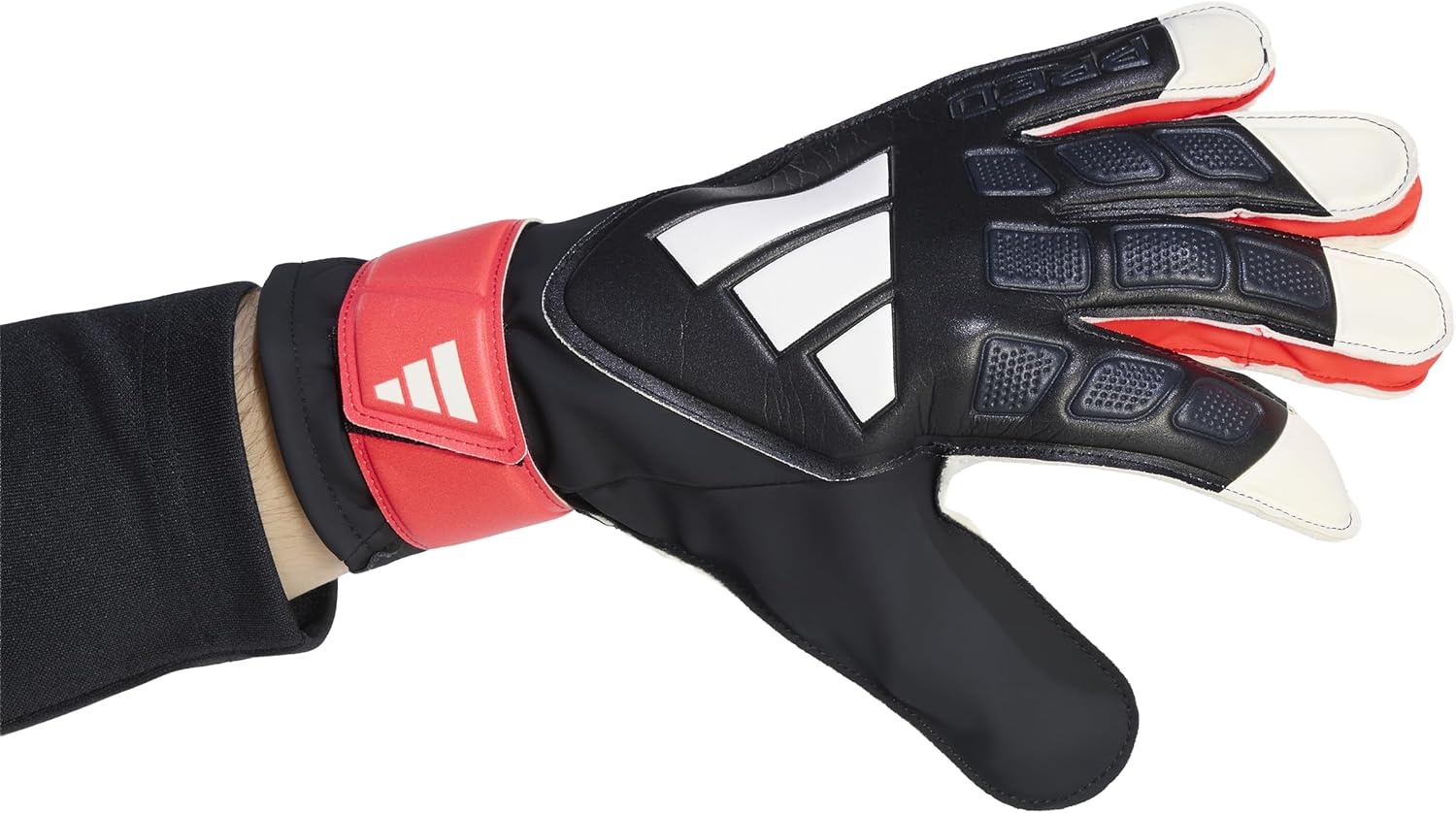 image:imageAdidas Copa Club Goalie Soccer GlovesBlackBlackLucid Red