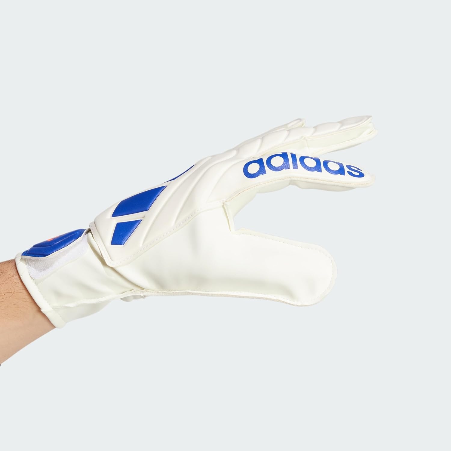 image:imageAdidas Copa Club Goalie Soccer GlovesWhiteLucid BlueSolar Red