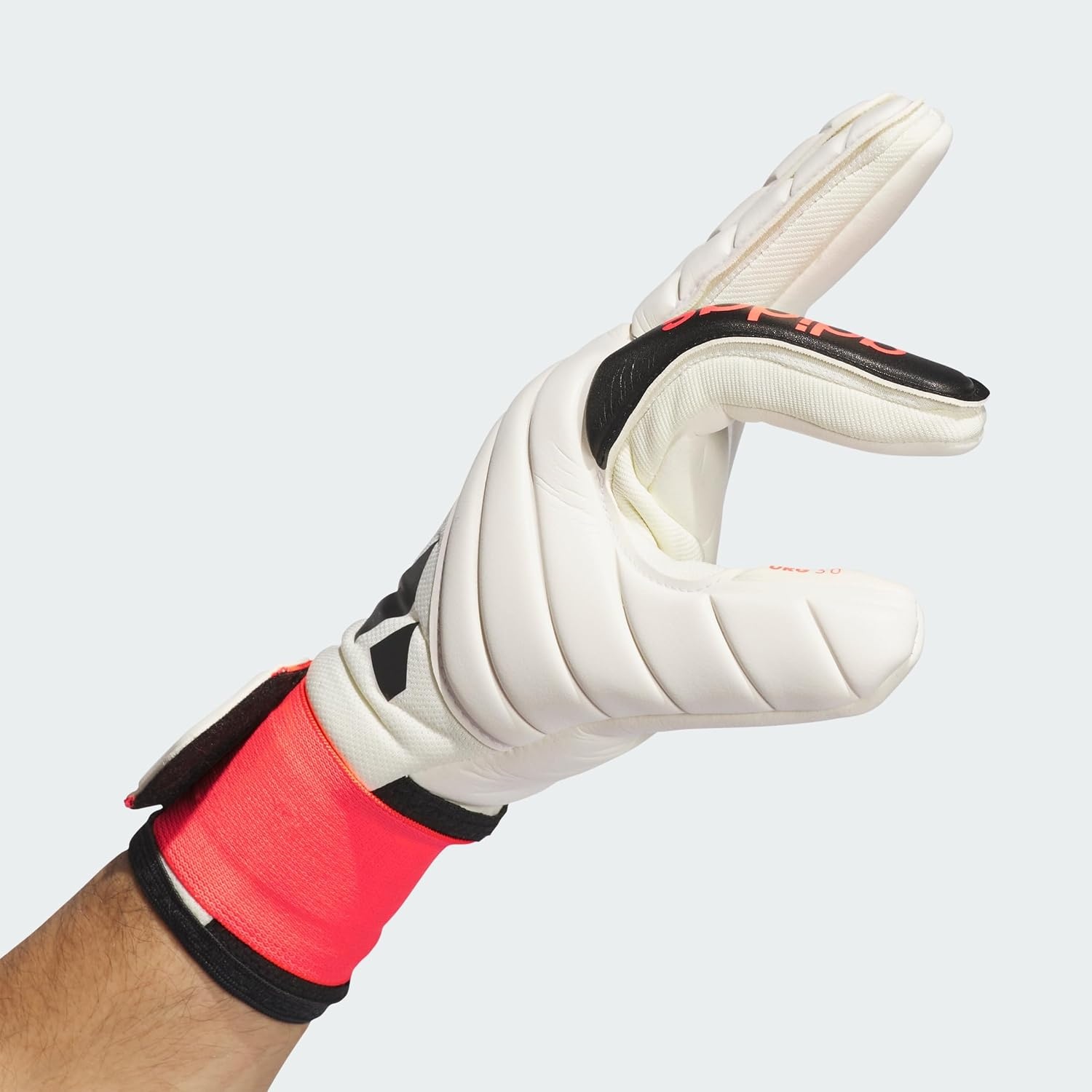 image:imageAdidas Copa League Goalie GlovesIvorySolar RedBlack