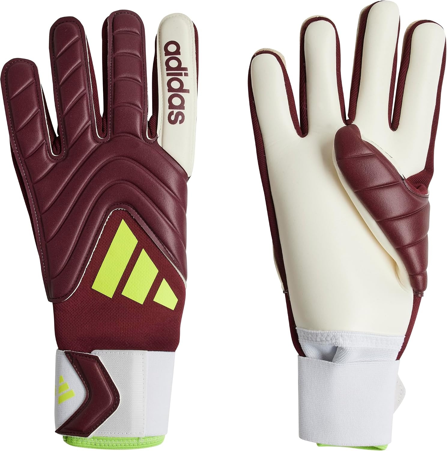 image:imageAdidas Copa League Goalie GlovesShadow RedWhiteSolar Yellow