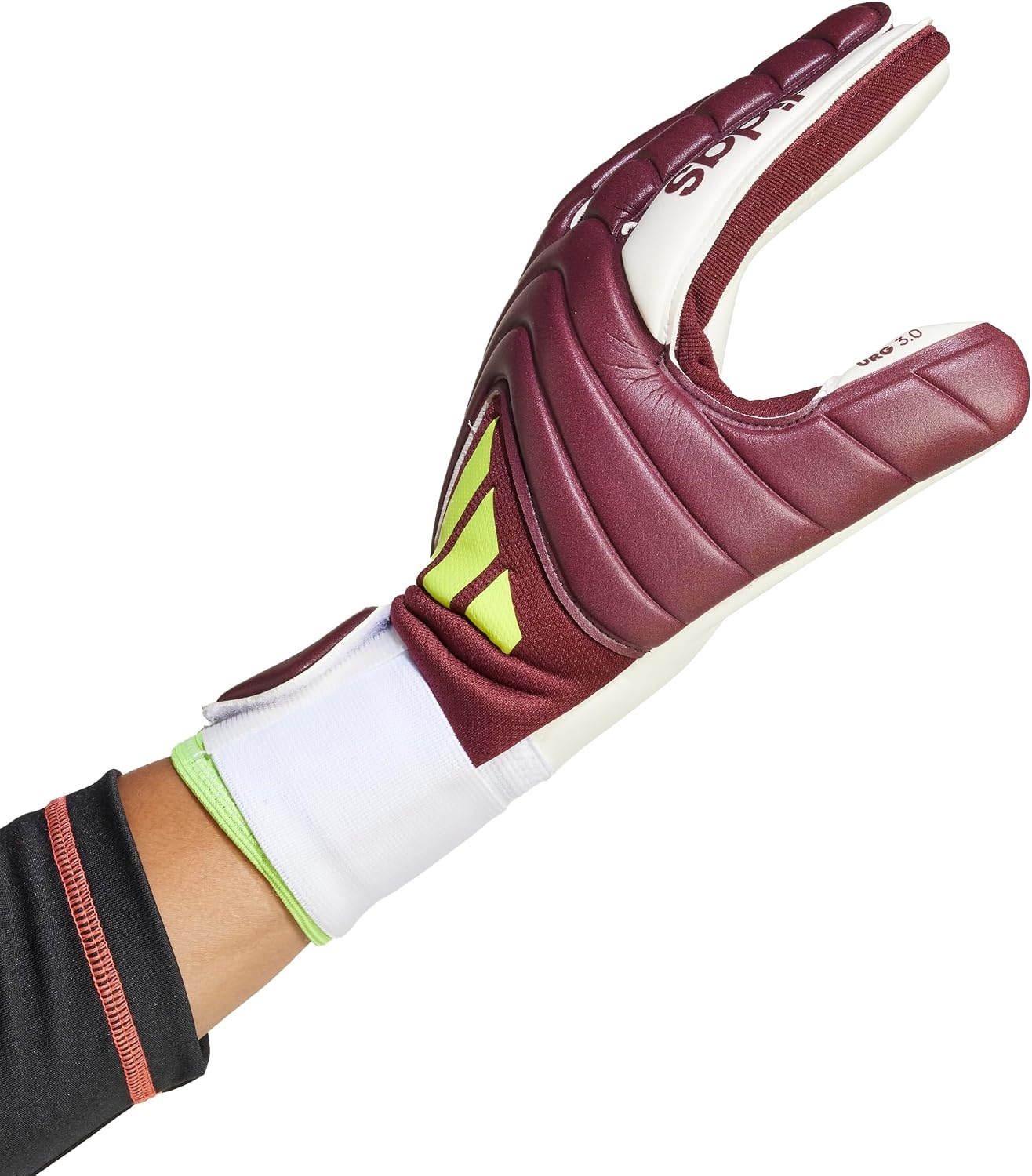 image:imageAdidas Copa League Goalie GlovesShadow RedWhiteSolar Yellow