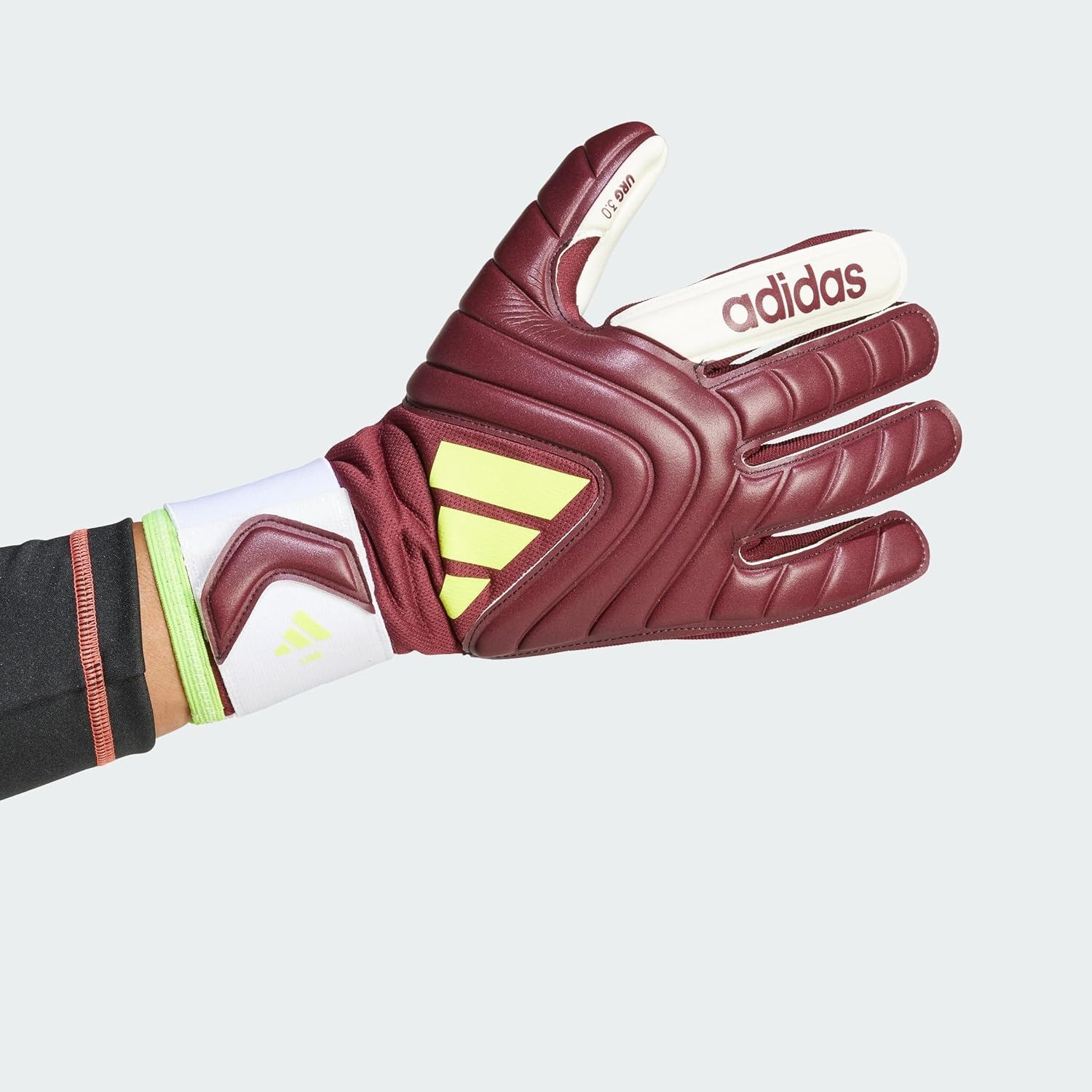 image:imageAdidas Copa League Goalie GlovesShadow RedWhiteSolar Yellow