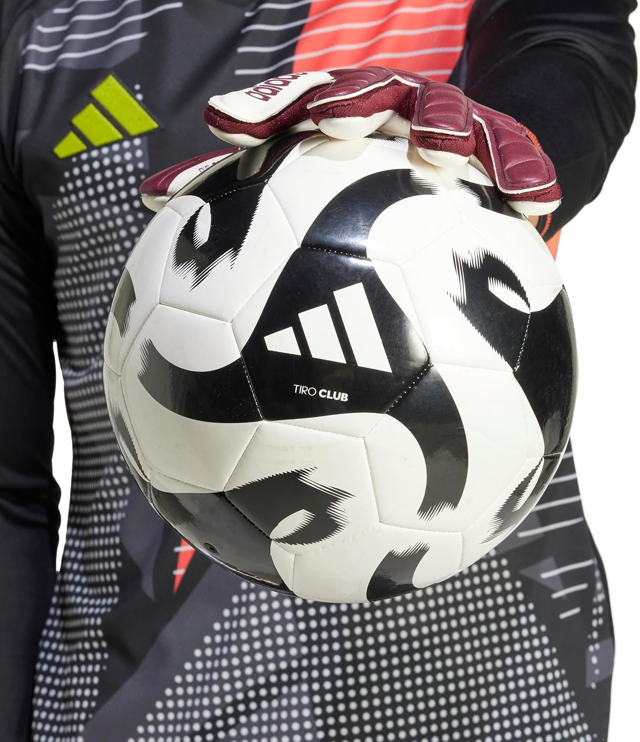image:imageAdidas Copa League Goalie GlovesShadow RedWhiteSolar Yellow
