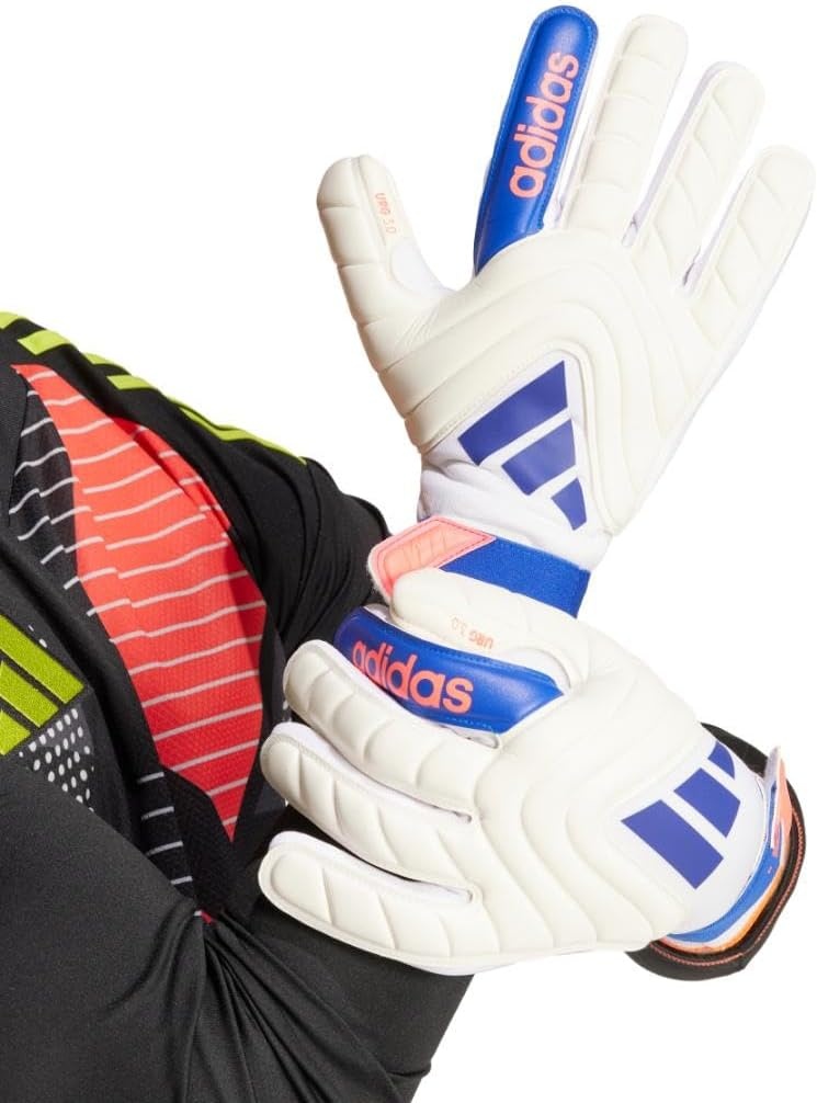 image:imageAdidas Copa League Goalie GlovesWhiteLucid BlueSolar Red