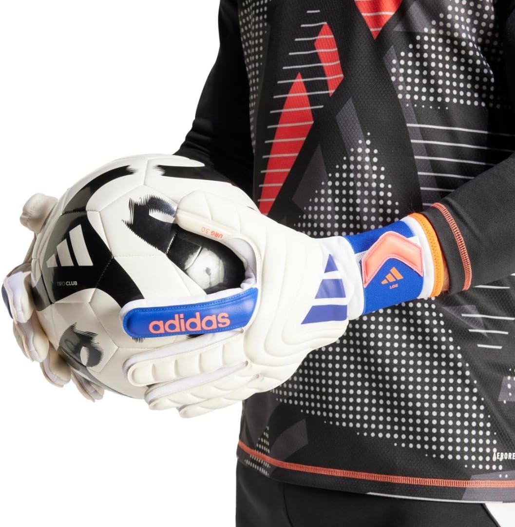 image:imageAdidas Copa League Goalie GlovesWhiteLucid BlueSolar Red