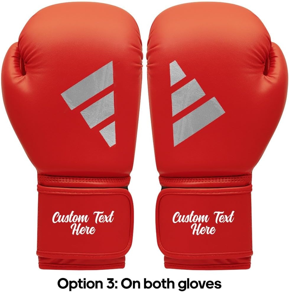 image:imageAdidas Custom Boxing Gloves Speed 50 for Boxing Kickboxing MMA Bag Training amp Fitness Custom Boxing Gloves for Gifts SouvenirsRed Silver