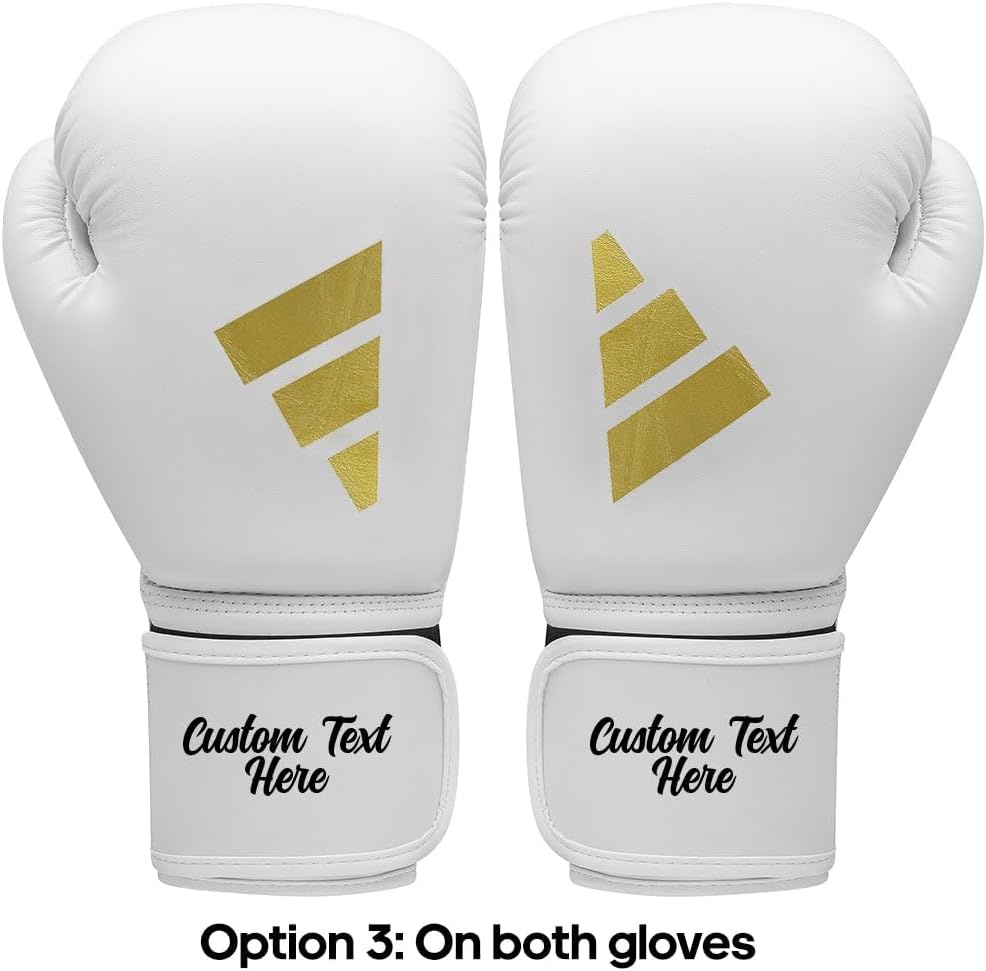 image:imageAdidas Custom Boxing Gloves Speed 50 for Boxing Kickboxing MMA Bag Training amp Fitness Custom Boxing Gloves for Gifts SouvenirsWhite Gold