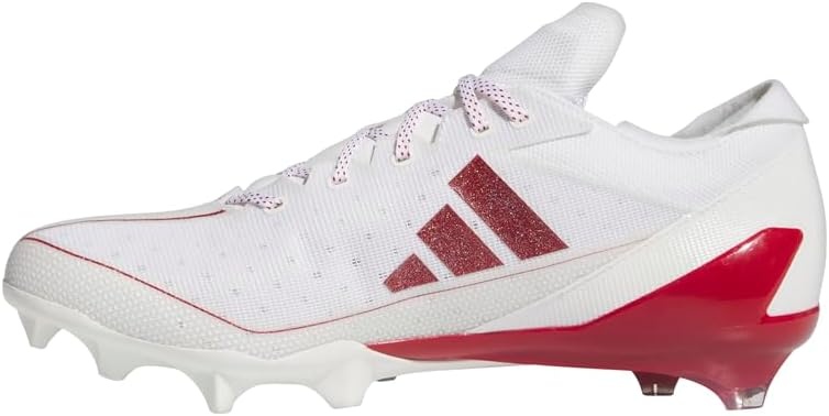 image:imageAdidas Mens Adizero Electric1 American FootballWhiteTeam Power RedWhite2024