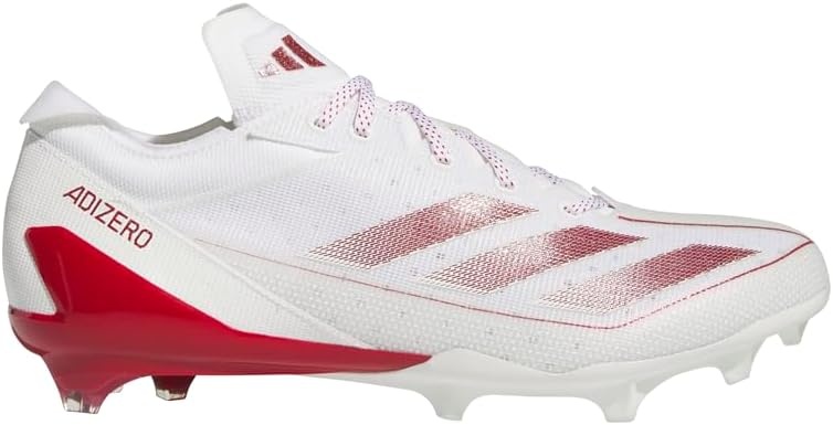 image:imageAdidas Mens Adizero Electric1 American FootballWhiteTeam Power RedWhite2024