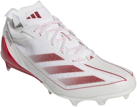 image:imageAdidas Mens Adizero Electric1 American FootballWhiteTeam Power RedWhite2024