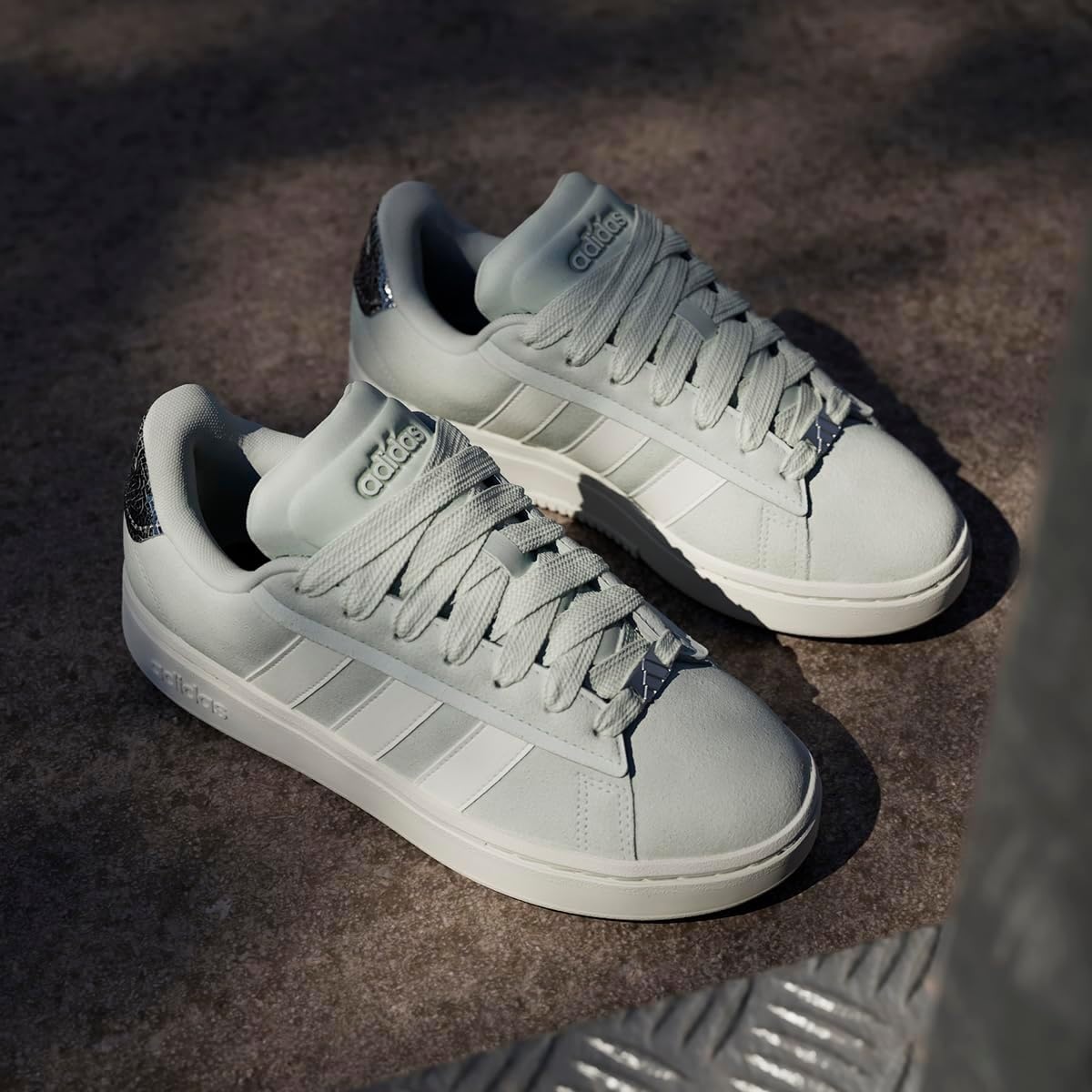 image:imageAdidas Mens Grand Court Alpha 00sLingrn Owhite Silvmt