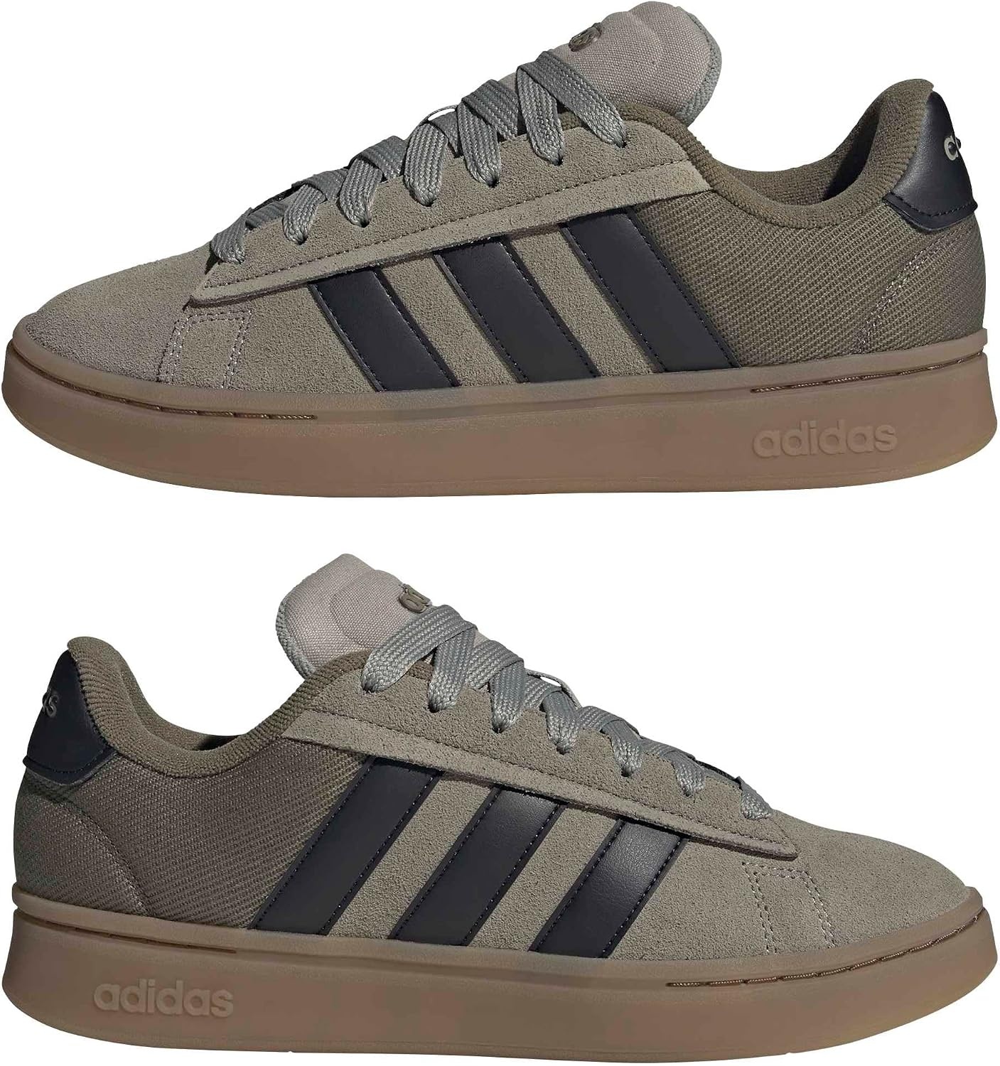 image:imageAdidas Mens Grand Court Alpha 00sSilver PebbleBlackOlive Strata