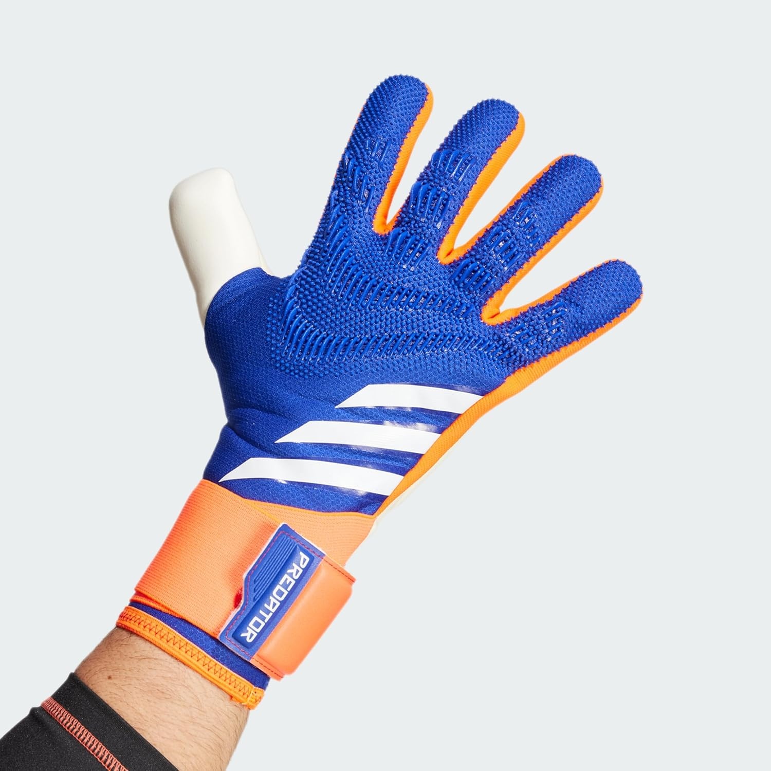 image:imageAdidas Predator Competition Goalie Soccer GlovesLucid BlueSolar RedWhite