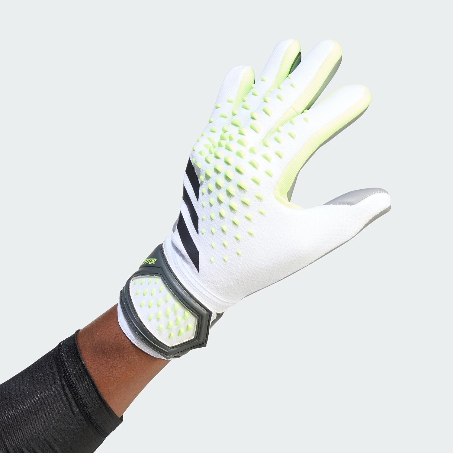 image:imageAdidas Predator Training Goalie Soccer GlovesWhiteLucid LemonBlack