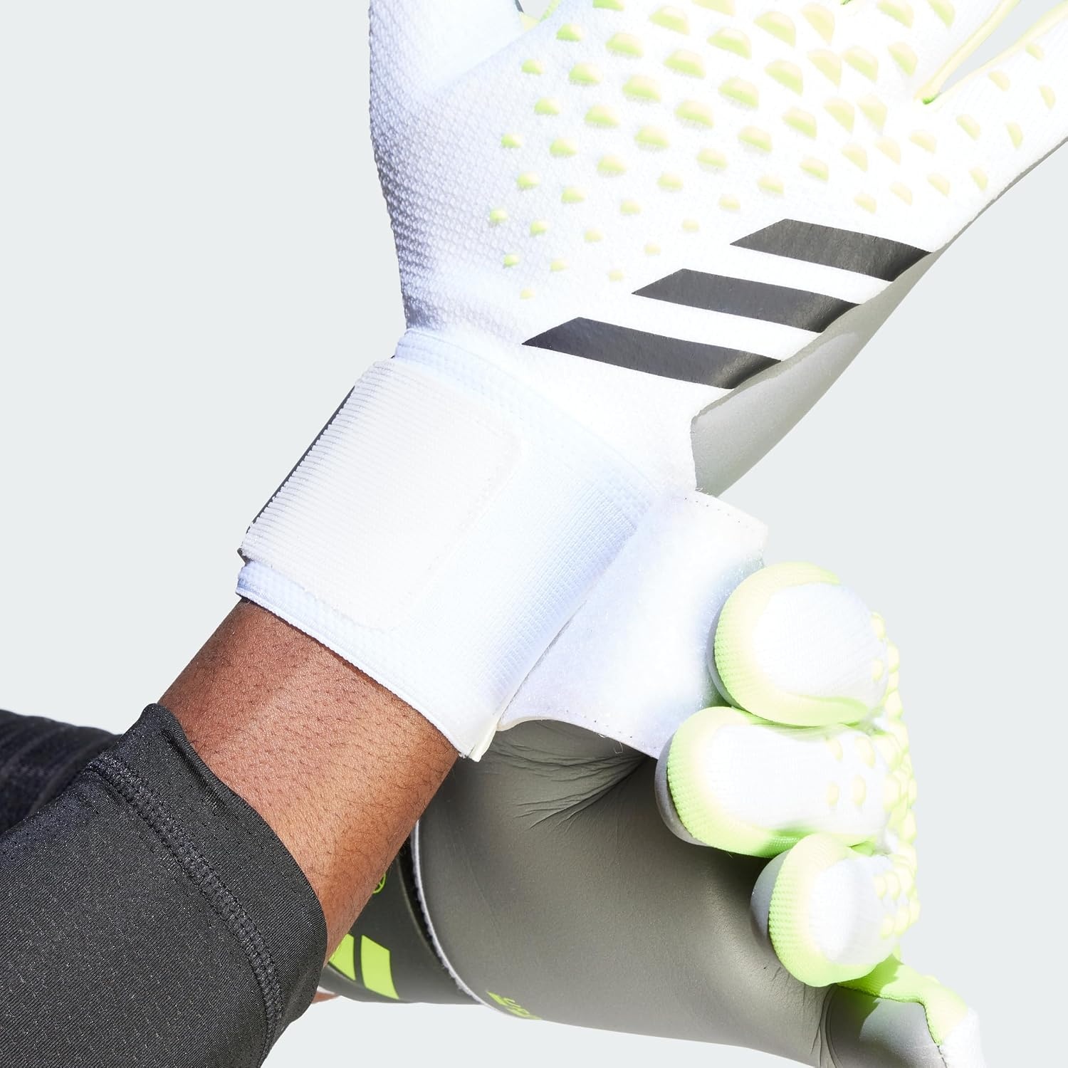 image:imageAdidas Predator Training Goalie Soccer GlovesWhiteLucid LemonBlack
