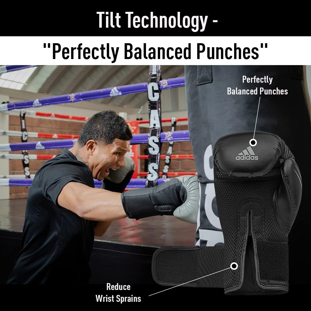image:imageAdidas Speed TILT 150 Boxing Gloves Training Boxing Gloves for Men amp Women Heavy Bag Gloves Kickboxing Gloves Punching Gloves for Fitness amp MMABlackMatt BlackGold