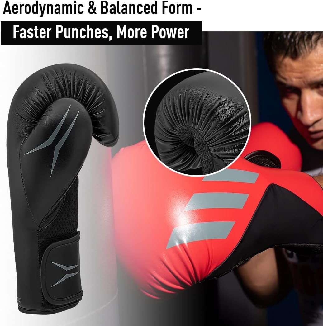 image:imageAdidas Speed TILT 150 Boxing Gloves Training Boxing Gloves for Men amp Women Heavy Bag Gloves Kickboxing Gloves Punching Gloves for Fitness amp MMAWhiteGoldBlack