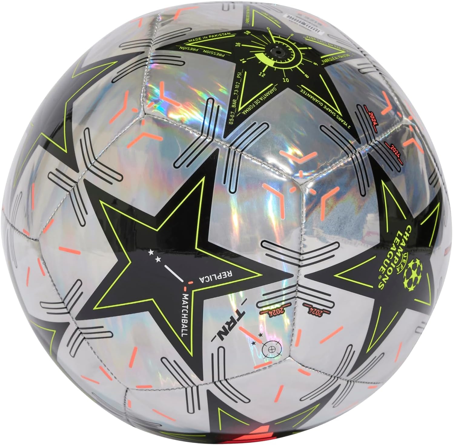 image:imageAdidas UEFA Champions League Soccer BallMulticolorBlackPlatin MetallicTeam Solar Yellow