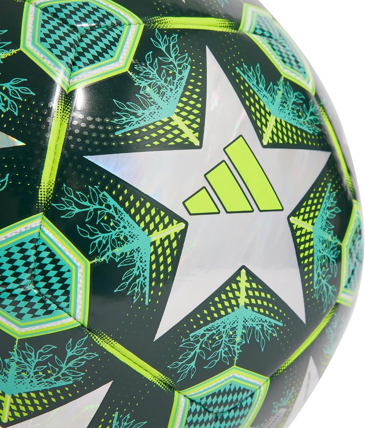 image:imageAdidas UEFA Champions League Soccer BallMulticolorShadow GreenSolar SlimeTraning