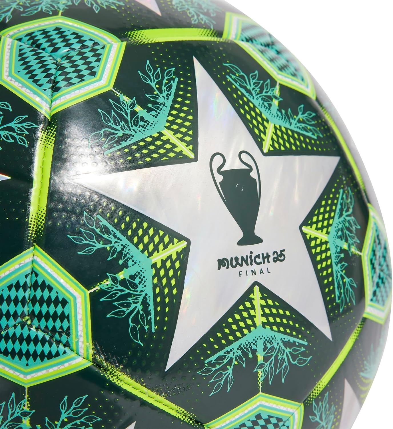image:imageAdidas UEFA Champions League Soccer BallMulticolorShadow GreenSolar SlimeTraning