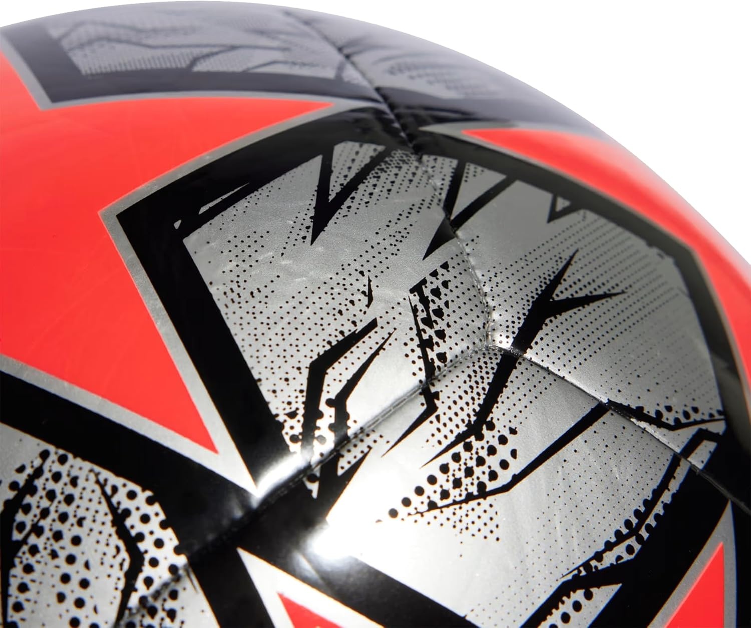 image:imageAdidas UEFA Champions League Soccer BallSilver MetallicSolar RedBlack