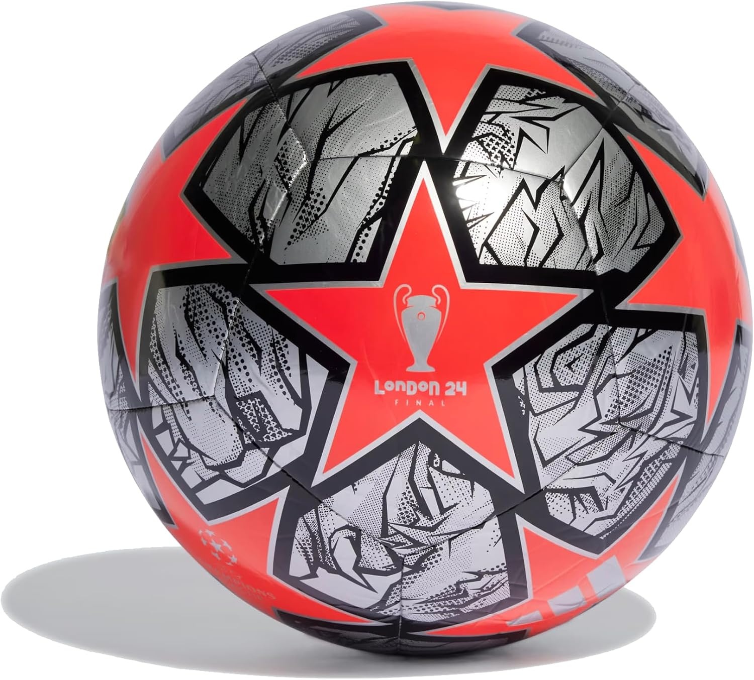 image:imageAdidas UEFA Champions League Soccer BallSilver MetallicSolar RedBlack