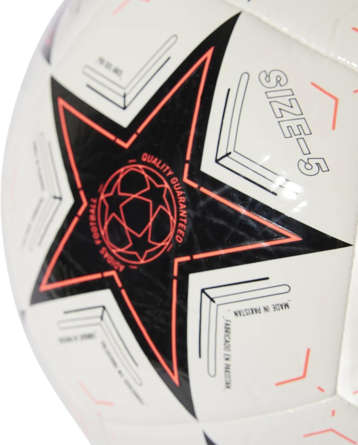 image:imageAdidas UEFA Champions League Soccer BallWhiteBlackTurbo