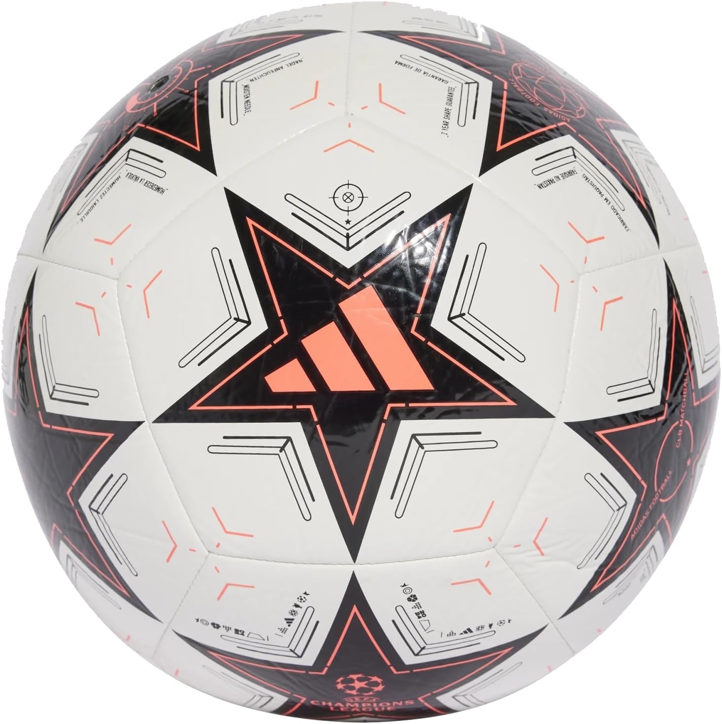 image:imageAdidas UEFA Champions League Soccer BallWhiteBlackTurbo