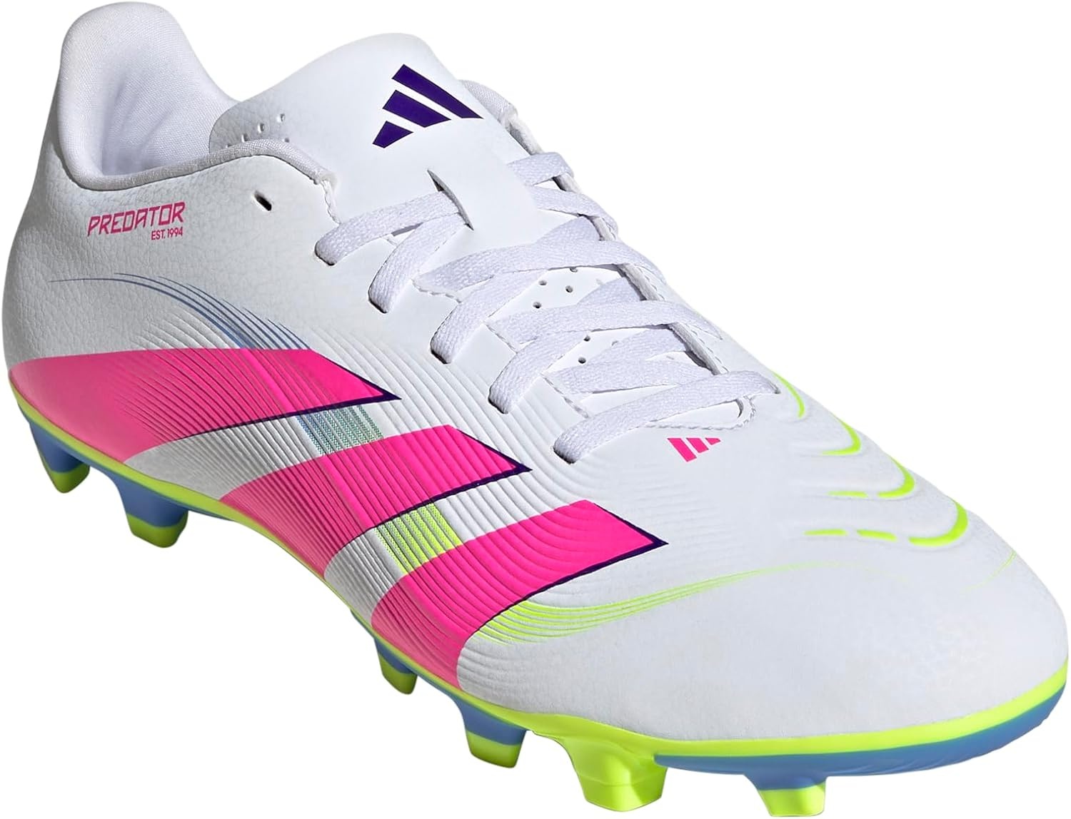 image:imageAdidas Unisex Club Firm GroundMulti GroundWhiteLucid PinkLucid Lemon