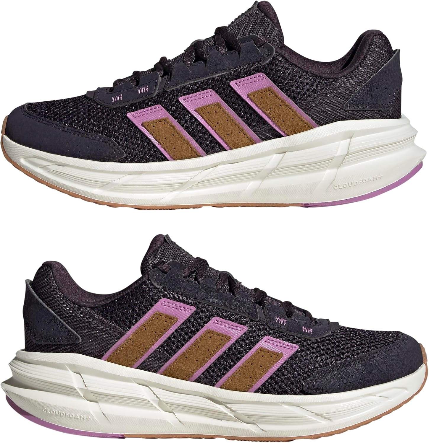 image:imageAdidas Womens AstrastarAurora BlackBronze StrataPreloved Purple