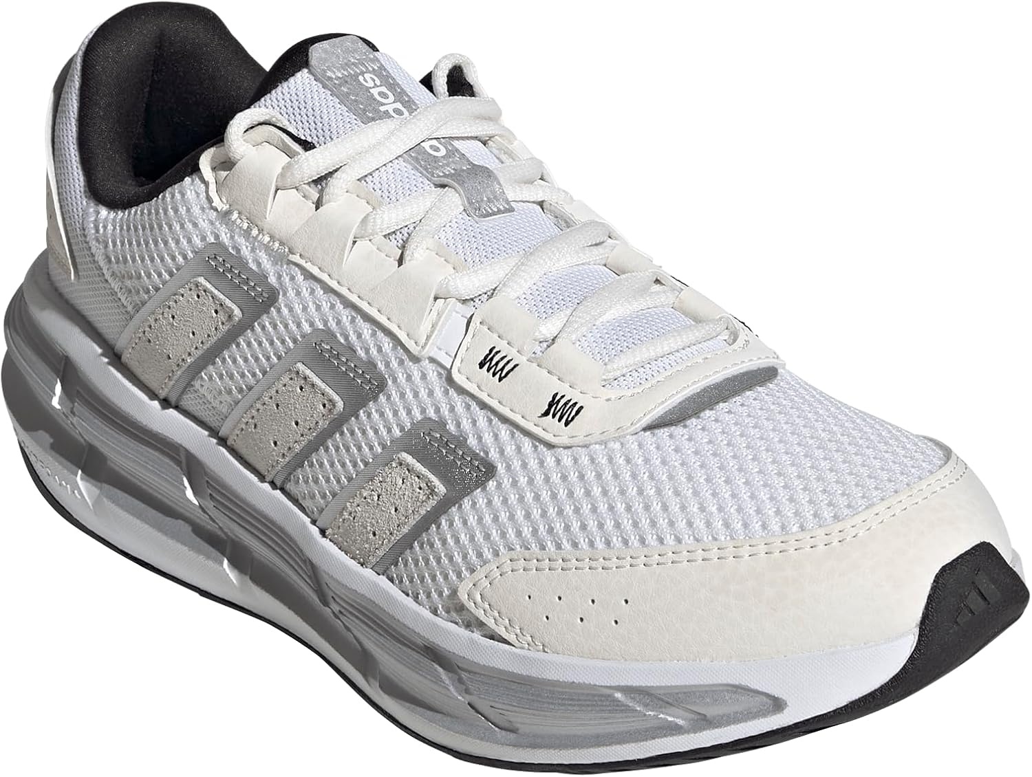 image:imageAdidas Womens AstrastarWhiteSilver MetallicChalk White