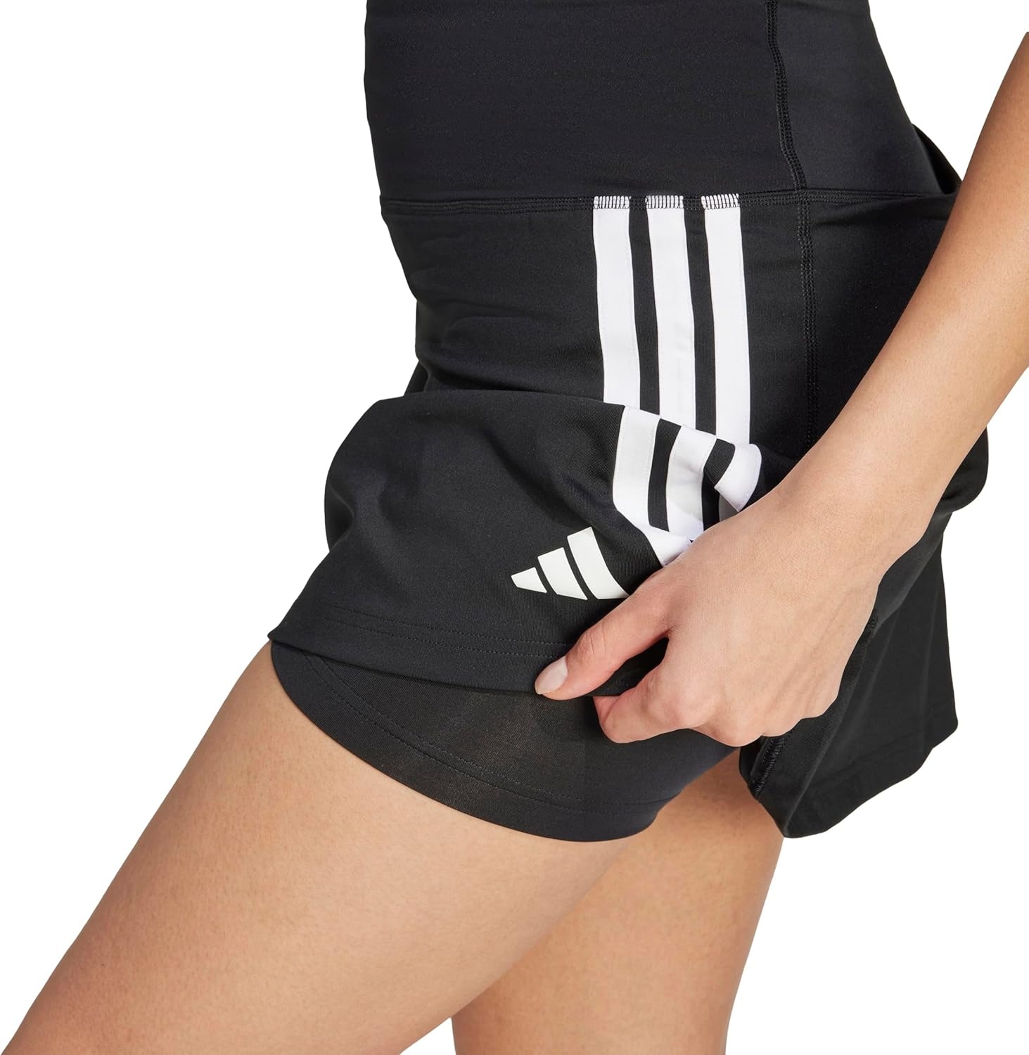 image:imageAdidas Womens Train Essentials 3Stripes Skort BlackWhite Medium