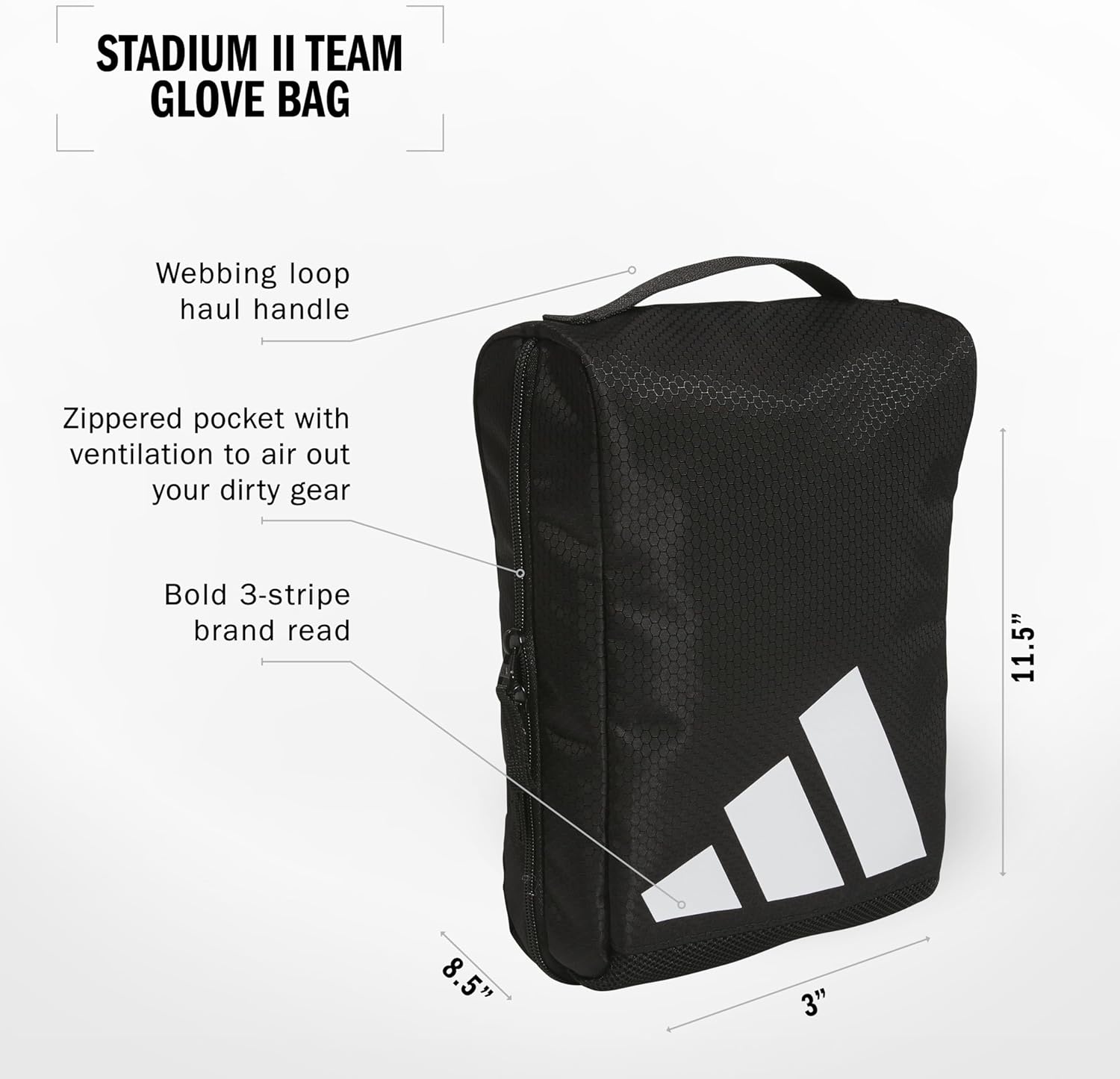 image:imageStadium 2 Team Glove BagBlackWhite2