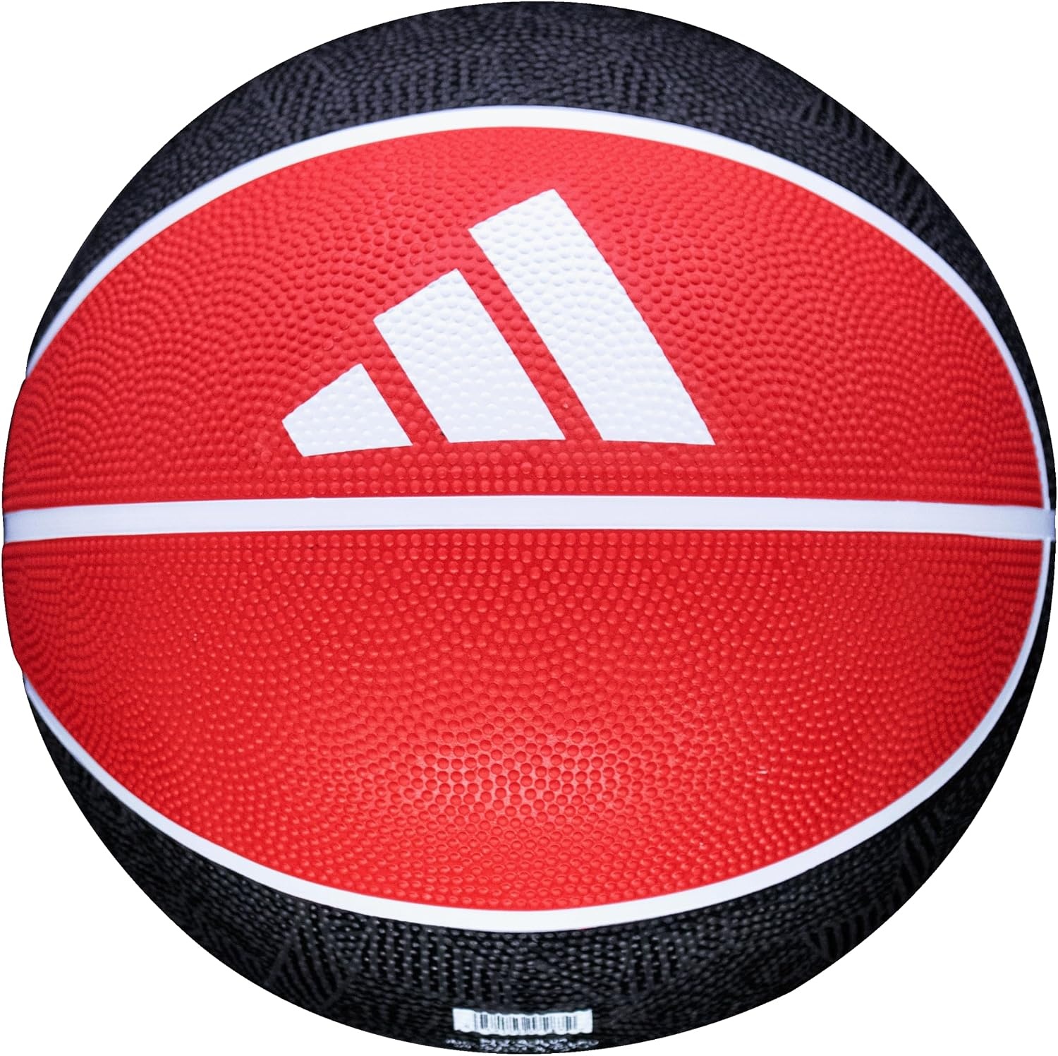 image:imageadidas Grid Recreational Rubber Basketball Durable for Outdoor amp Indoor PlayBlackRed