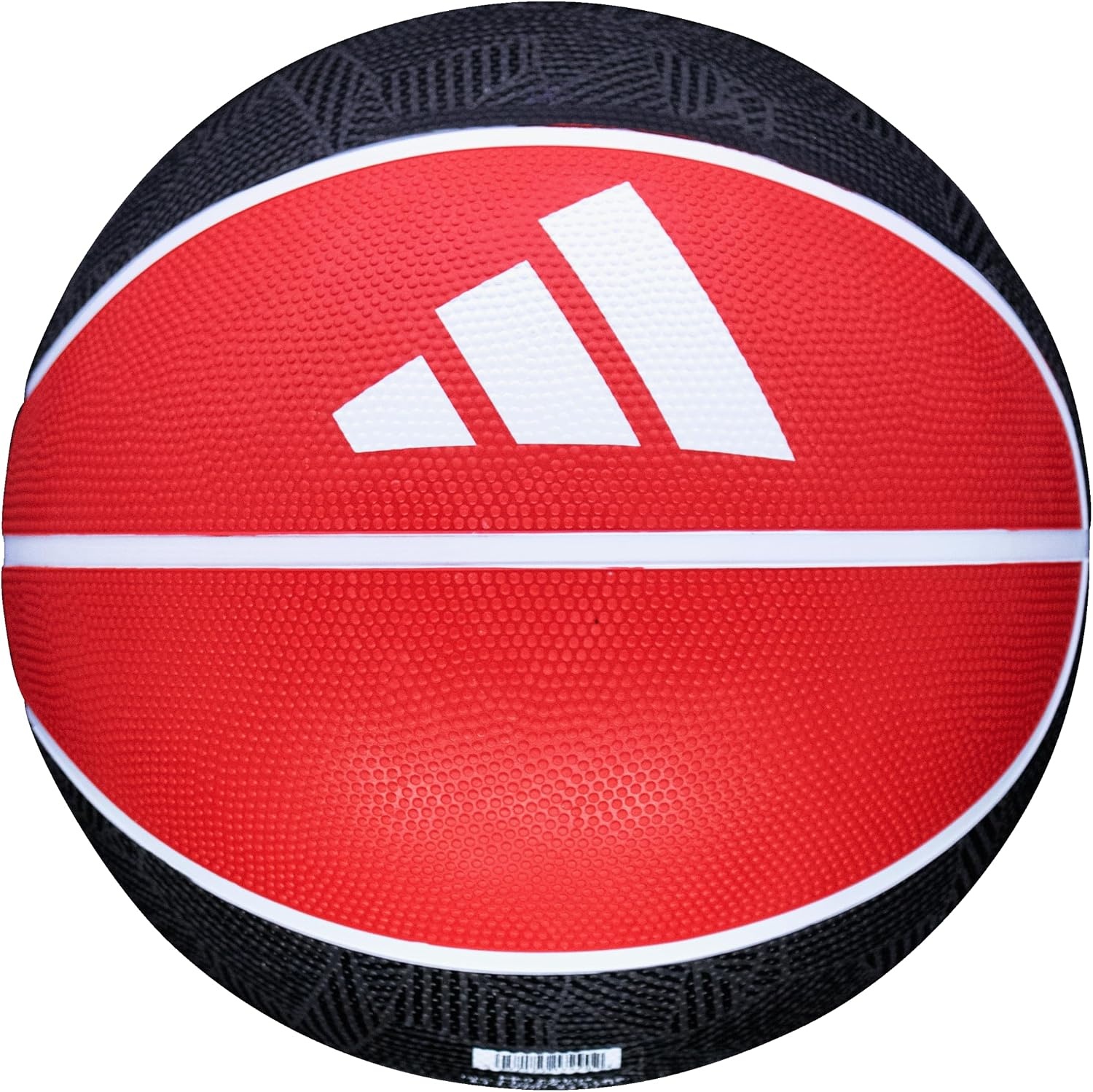 image:imageadidas Grid Recreational Rubber Basketball Durable for Outdoor amp Indoor PlayBlackRed